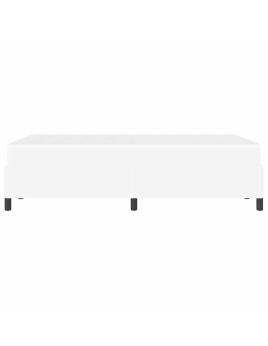 Struttura del letto con materasso Bianco 120 x 190 cm Tessuto