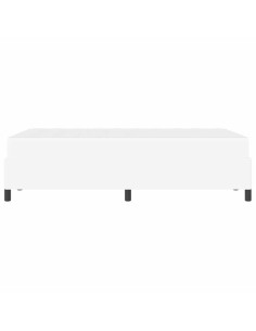 Struttura del letto con materasso Bianco 120 x 200 cm Tessuto