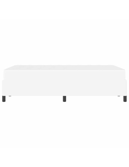 Struttura del letto con materasso Bianco 120 x 200 cm Tessuto