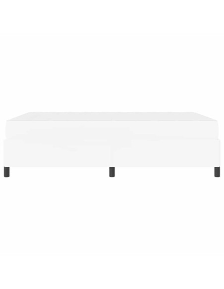 Struttura del letto con materasso Bianco 160 x 200 cm Tessuto