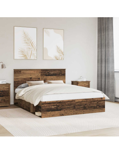 Struttura del letto Legno vecchio 160 x 200 cm Pino massello