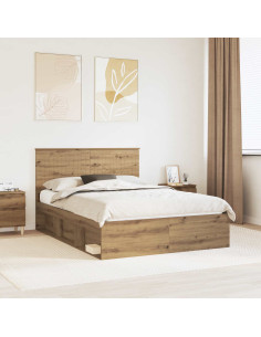 Struttura del letto Rovere Artigianale 140 x 200 cm