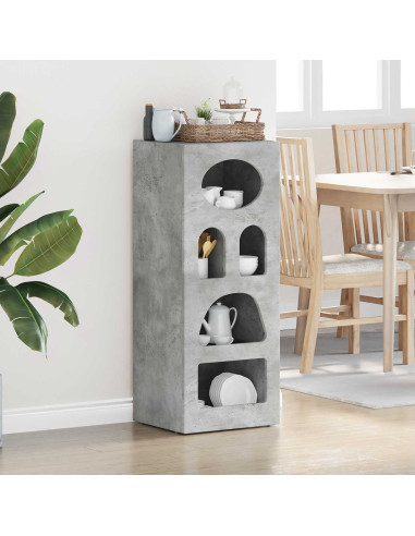 Credenza Grigio cemento 40 x 35 x 100,5 cm Legno multistrato