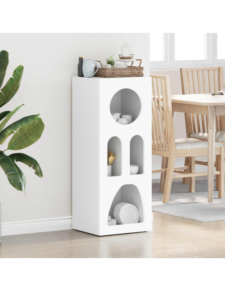 Credenza Bianco 40 x 35 x 100.5 cm Legno multistrato