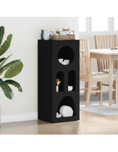 Credenza Nero 40 x 35 x 100.5 cm Legno multistrato