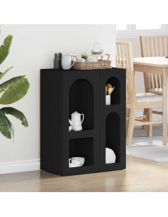 Credenza Nero 59 x 35 x 80.5 cm Legno multistrato