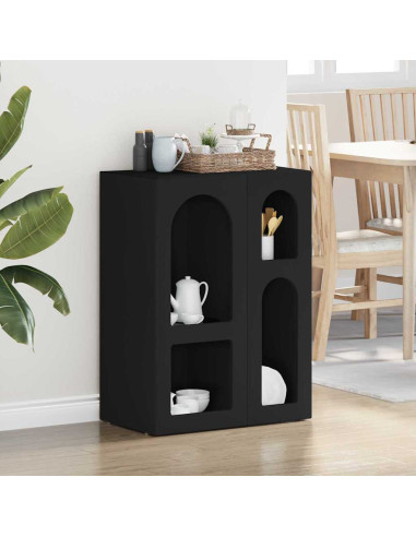 Credenza Nero 59 x 35 x 80.5 cm Legno multistrato