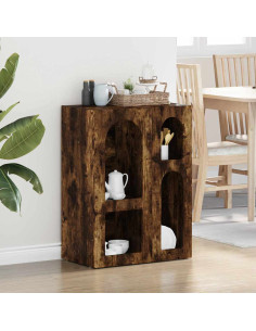 Credenza Rovere fumé 59 x 35 x 80.5 cm Legno multistrato