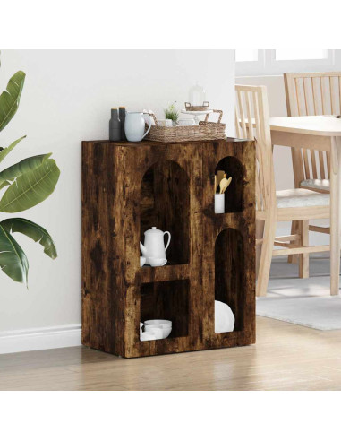 Credenza Rovere fumé 59 x 35 x 80.5 cm Legno multistrato