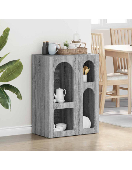 Credenza Grigio Sonoma 59 x 35 x 80.5 cm Legno multistrato