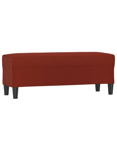 Panca Rosso Vino 100x35x41 cm in Similpelle