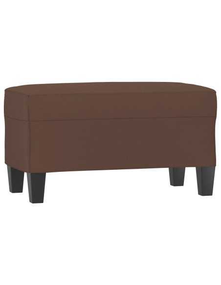 Panca Marrone 70x35x41 cm in Similpelle