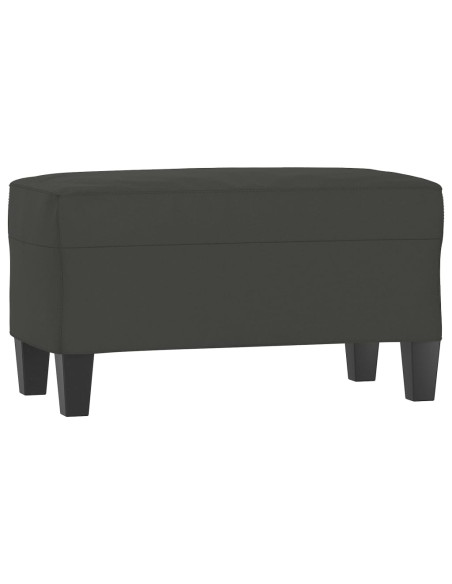 Panca grigio scuro 70x35x41 cm in Microfibra