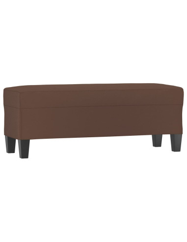 Panca Marrone 100x35x41 cm in Similpelle