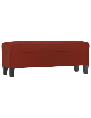 Panca Rosso Vino 100x35x41 cm in Similpelle