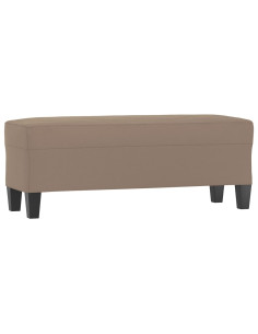 Panca tortora 100x35x41 cm in Microfibra