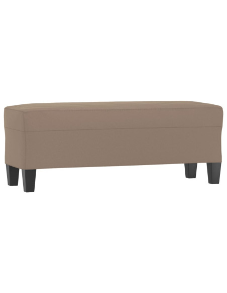 Panca tortora 100x35x41 cm in Microfibra