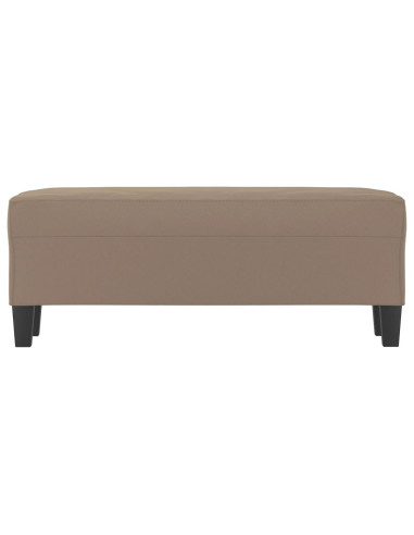 Panca tortora 100x35x41 cm in Microfibra