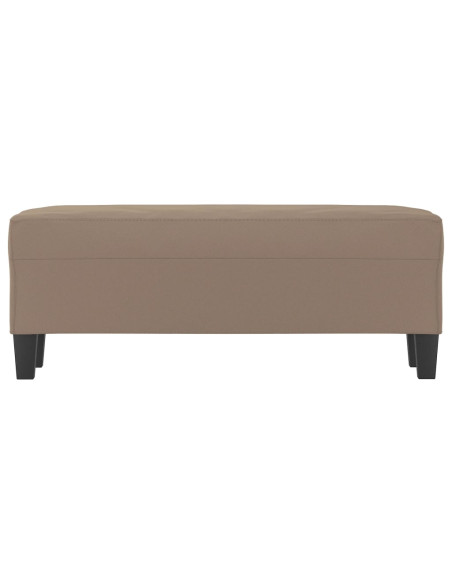 Panca tortora 100x35x41 cm in Microfibra