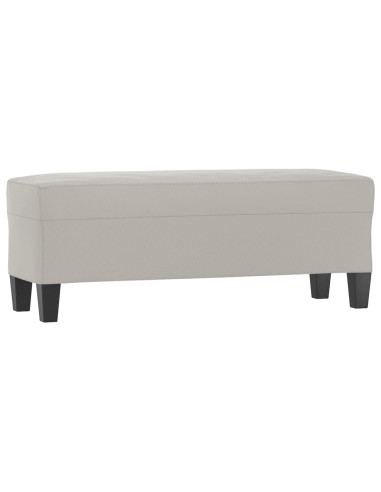 Panca Grigio Chiaro 100x35x41 cm in Microfibra