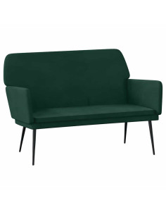 Panca Verde Scuro 108x79x79 cm in Velluto