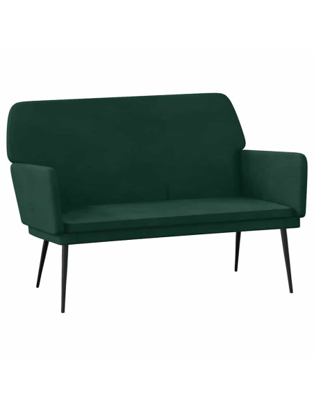 Panca Verde Scuro 108x79x79 cm in Velluto