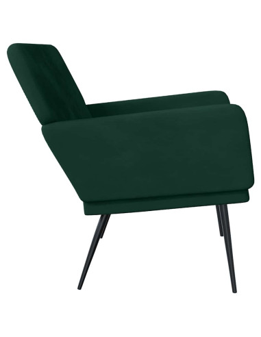 Panca Verde Scuro 108x79x79 cm in Velluto