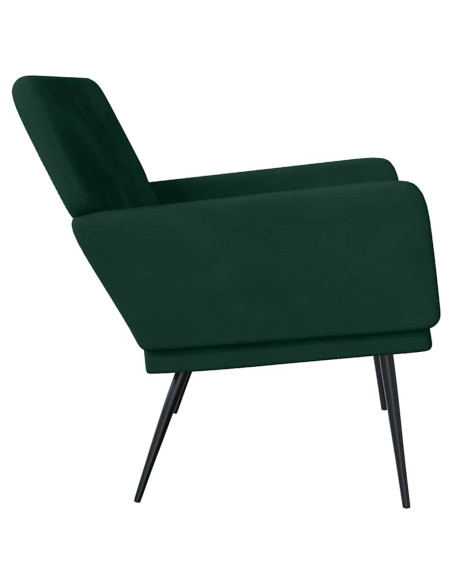 Panca Verde Scuro 108x79x79 cm in Velluto