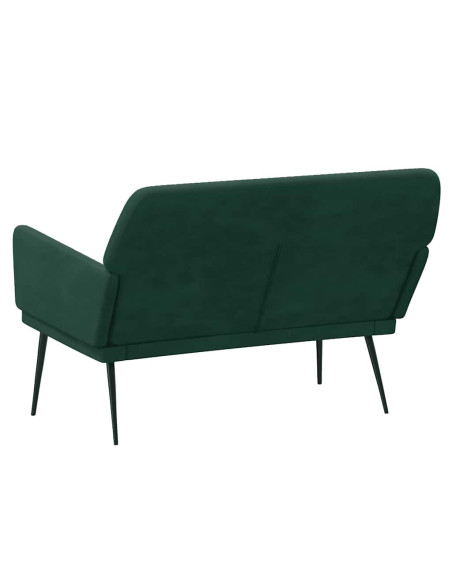Panca Verde Scuro 108x79x79 cm in Velluto