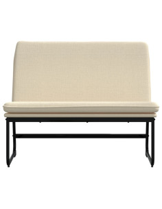 Panca Crema 100x75x76 cm in Tessuto 2