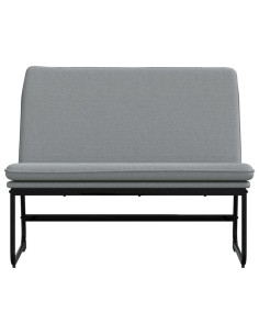 Panca Grigio Chiaro 100x75x76 cm in Tessuto 2