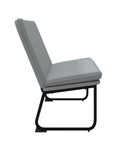 Panca Grigio Chiaro 100x75x76 cm in Tessuto