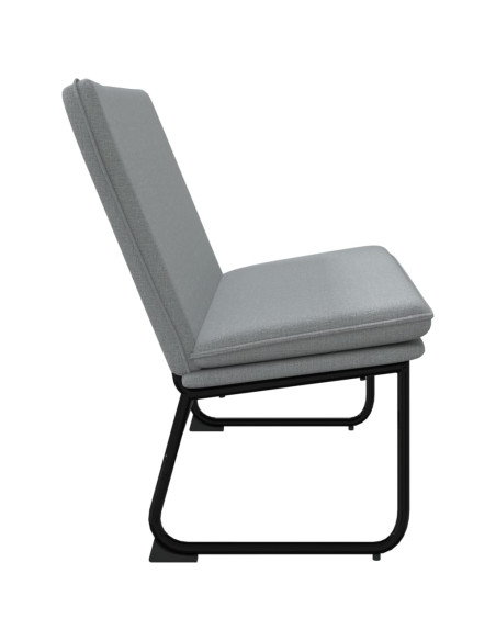 Panca Grigio Chiaro 100x75x76 cm in Tessuto