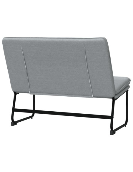 Panca Grigio Chiaro 100x75x76 cm in Tessuto