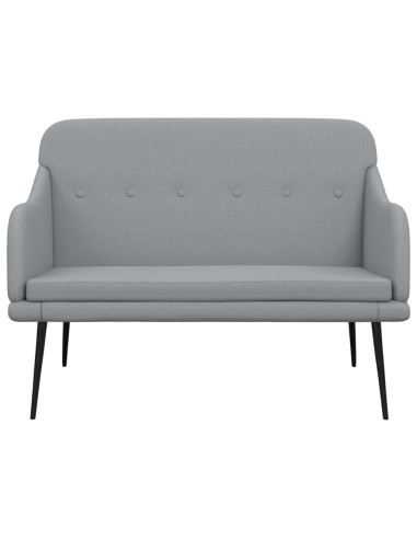 Panca Grigio Chiaro 110x76x80 cm in Tessuto