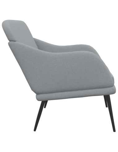 Panca Grigio Chiaro 110x76x80 cm in Tessuto