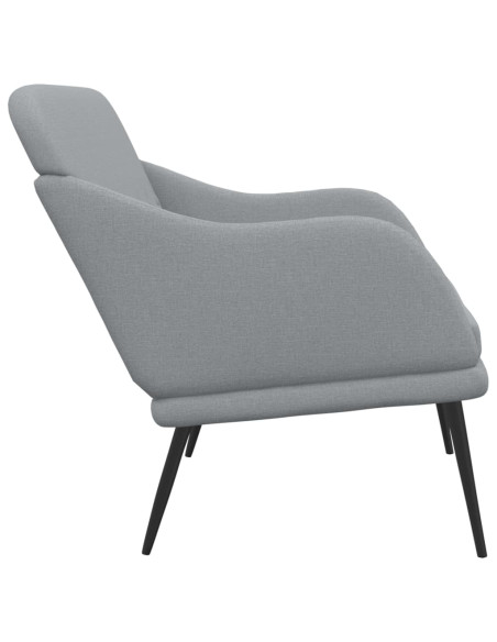 Panca Grigio Chiaro 110x76x80 cm in Tessuto