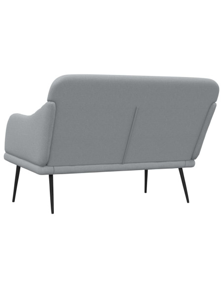 Panca Grigio Chiaro 110x76x80 cm in Tessuto