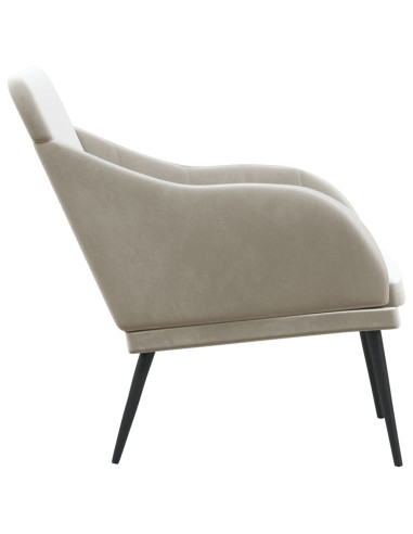 Panca Grigio Chiaro 110x76x80 cm in Velluto