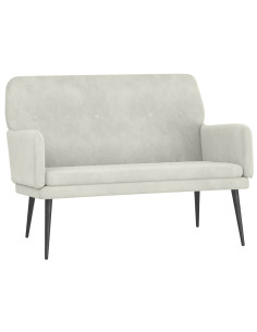 Panca Crema 108x79x79 cm in Velluto