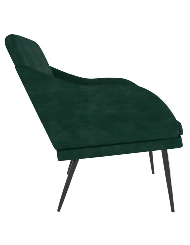 Panca Verde Scuro 110x76x80 cm in Velluto