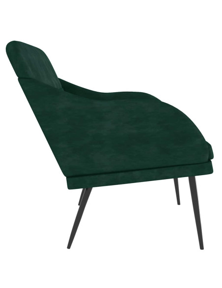 Panca Verde Scuro 110x76x80 cm in Velluto