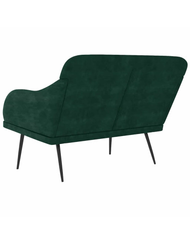 Panca Verde Scuro 110x76x80 cm in Velluto