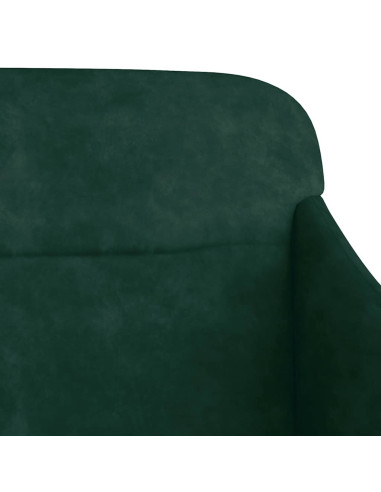 Panca Verde Scuro 110x76x80 cm in Velluto