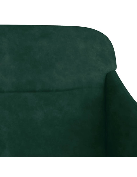 Panca Verde Scuro 110x76x80 cm in Velluto