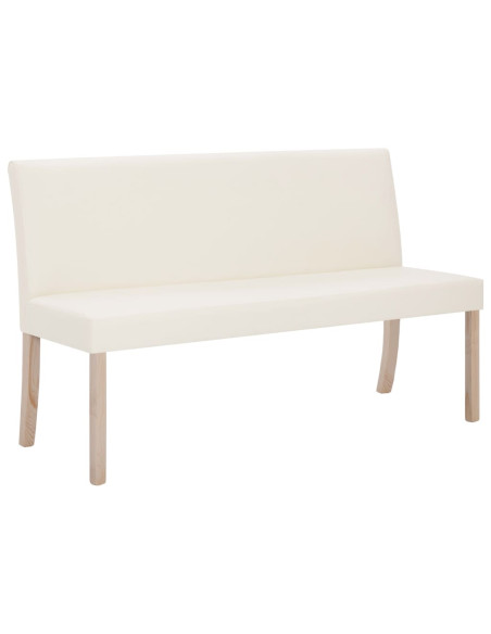 Panca 139,5 cm Crema in Similpelle