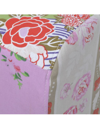 Poggiapiedi Patchwork Stile Floreale
