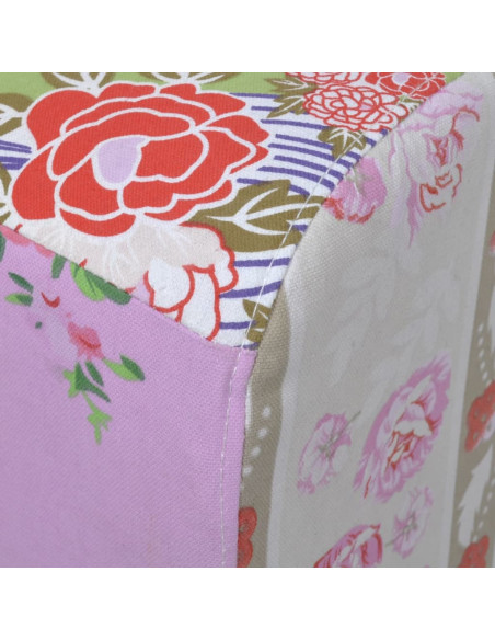 Poggiapiedi Patchwork Stile Floreale