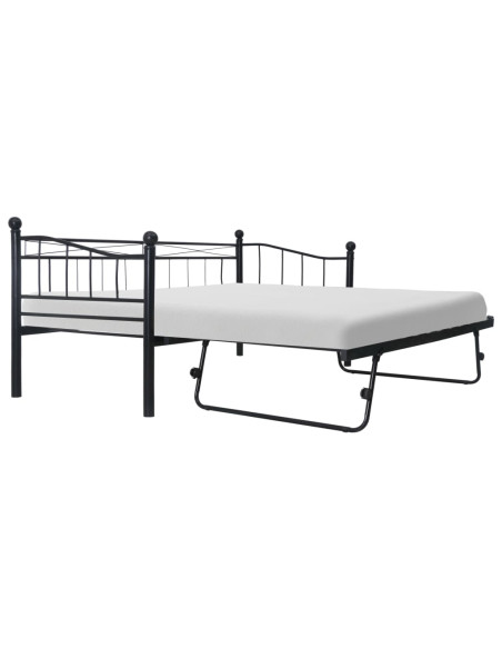 Giroletto Nero in Acciaio 180x200/90x200 cm