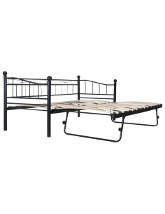 Giroletto Nero in Acciaio 180x200/90x200 cm 2